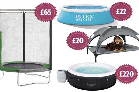 Five cheap garden buys including Aldi trampoline and B&M hot tub