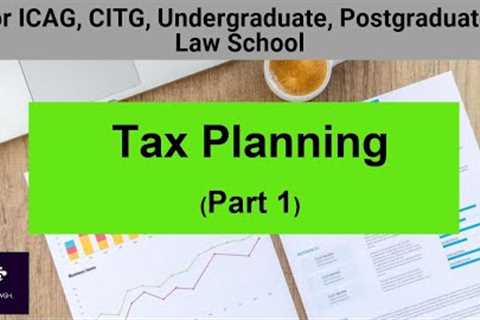 Taxation Lectures || Tax Planning (Part 1) || Taxation in Ghana