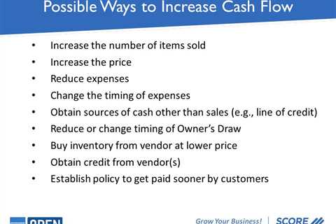 How to Increase Cash Flow and Avoid Cash Flow Problems