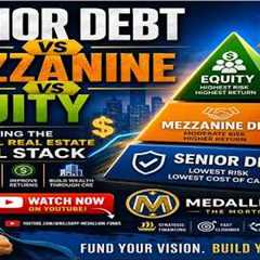 💰 Senior Debt vs Mezzanine vs Equity | Understanding the Commercial Real Estate Capital Stack